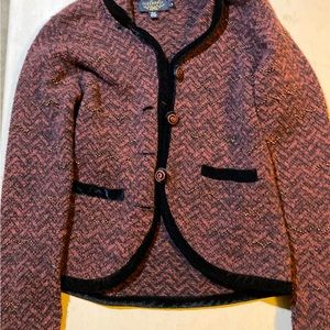 Icelandic wool sweater jacket S